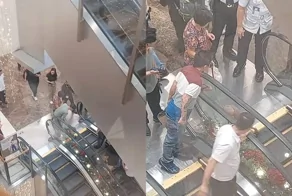 Эскалатор экстренно отключили после того, как собака застряла хвостом