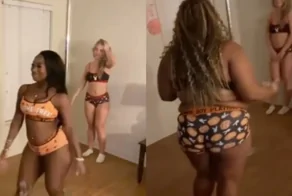 Когда гравитация берёт верх: акробатика на шесте пошла не так