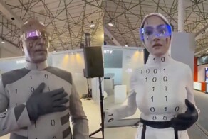 Роботы, представленные на выставке технологий в Иране, оказались людьми