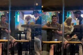 Неудачная попытка романтики в баре закончилась падением