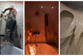 Девушка делала ремонт при свечах и сожгла ванную