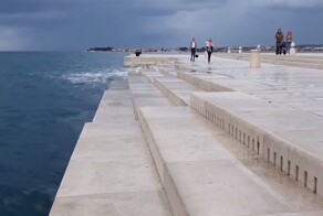 Музыкальная набережная в Хорватии