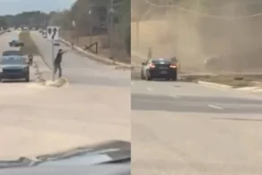 Погоня с применением шипов привела к повреждению линии электропередач