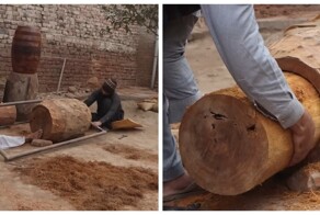 Как вручную изготавливают дхол