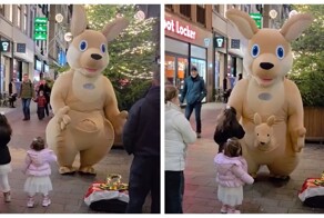 Двусмысленная деталь в костюме кенгуру
