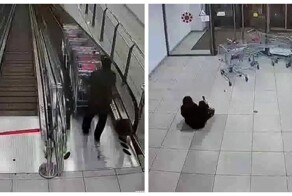 В Челябинске тележки сорвались с эскалатора и сбили посетительницу супермаркета