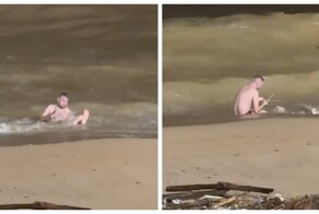 Купавшемуся в море во время наводнений во Вьетнаме россиянину вызвали спасателей