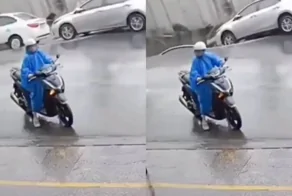 В центре Дананга внезапно образовался провал грунта, поглотивший два автомобиля