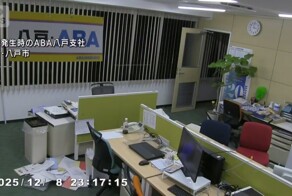 Момент землетрясения в Японии попал на камеру видеонаблюдения