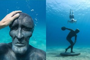 Шутник утопил «Дискобола» с лицом Сквидварда у берегов Греции