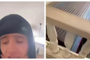 Бородач залез на крышу поезда в метро