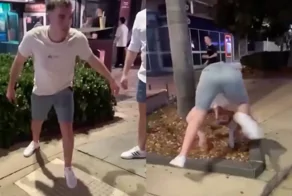 Мужчина получил сотрясение мозга после удара головой о знак на клумбе