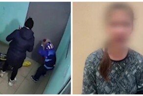 Женщина, избившая сына в подъезде, извинилась за своё поведение