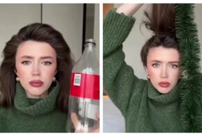 Идея для новогодней причёски