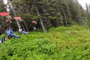 Самый длинный зиплайн в мире: экстремальный спуск на Аляске