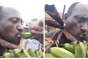 В Африке воров заставляют есть и пить то, что они пытались украсть