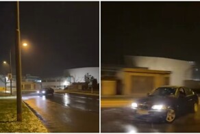 Рождественский дрифт от профи на BMW