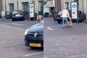 Уличная ссора закончилась наездом на людей