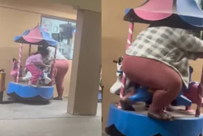 Когда попа больше карусели