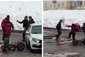 В Самаре велокурьер не поделил дорогу с автомобилистом