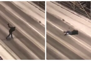 Скользкая дорога в Берлине превратилась в испытание для прохожих