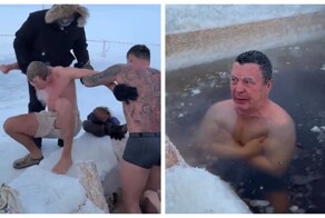 В Якутии турист из Голландии рискнул нырнуть в прорубь при −48 °C