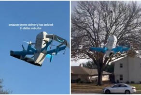 Amazon запустил доставку посылок дронами
