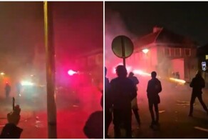 Как мигранты атаковали голландскую полицию фейерверками