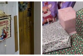 Почта Деда Мороза в деревенском магазине