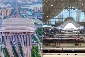 Железнодорожный вокзал Уханя: один из крупнейших транспортных узлов Азии