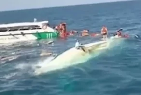 В Таиланде скоростной катер врезался в рыболовецкое судно