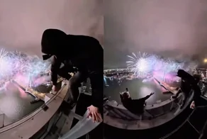 На крыше в Роттердаме сняли самый высокий вид на фейерверк