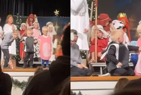 Забавный случай на рождественском спектакле