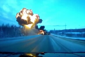 Жуткое огненное ДТП