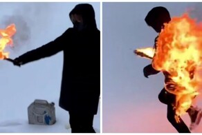 Трюк с огнем пошёл не по плану