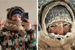 В Якутии блогерша устроила челлендж – пройти 100 тысяч шагов при –40 °C