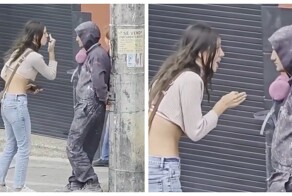 Эмоции против терпения: забавная сцена на улице