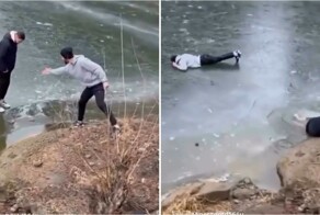 Спасение на тонком льду… и полный провал!