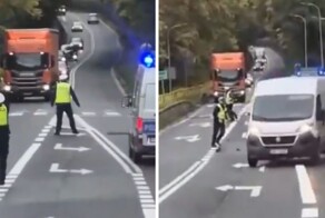 На границе Чехии и Польши неудачно попытались задержать угонщика