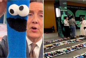 Ведущий CBS попал в Книгу рекордов Гиннесса с коллекцией носков