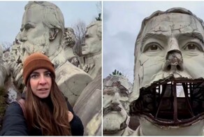 «Кладбище» гигантских скульптур американских президентов