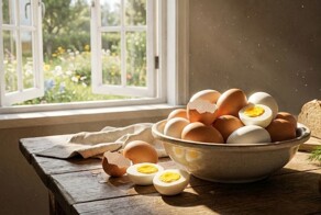 Как быстро почистить яйцо