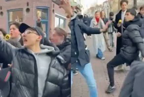 Съёмочную группу атаковали на улице в Нидерландах