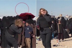 Журналистку турецкого телеканала закидали камнями во время репортажа