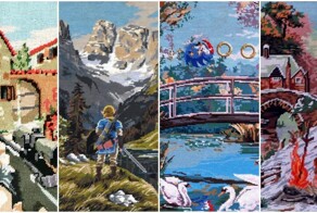 Француз вышивает полотна по культовым играм