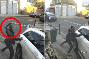 В Лондоне гражданина с мачете пытался сбить Mercedes