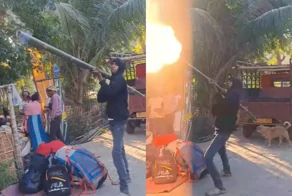 Использование бамбука в качестве базуки