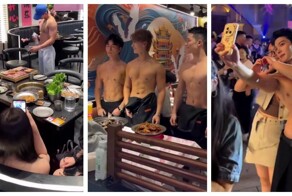 Китайские  рестораны с полуголыми официантами