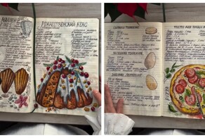 Красочная самодельная кулинарная книга