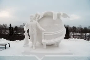 В Красноярске на фестивале показали снежные фигуры невероятной красоты
